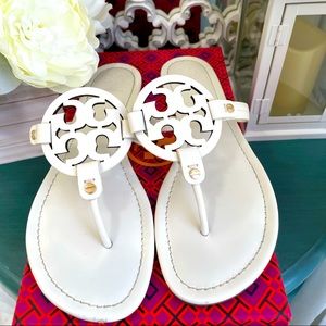 Authentic Tory Burch Miller Leather Sandals